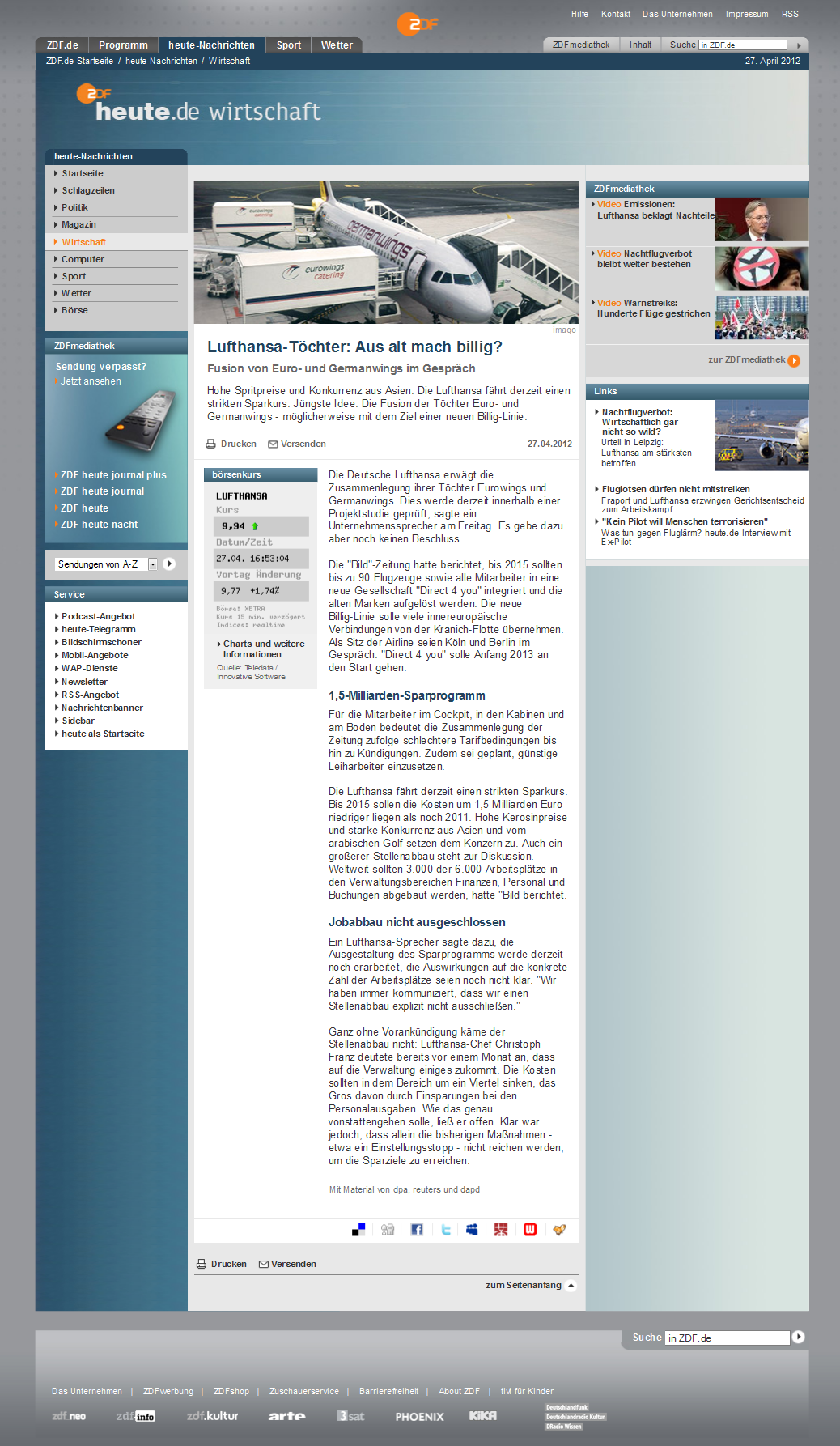 Altes Layout heute.de Artikel (27.04.2012) 2012_04_27_zdf_heute_de_artikel_diigo_capture